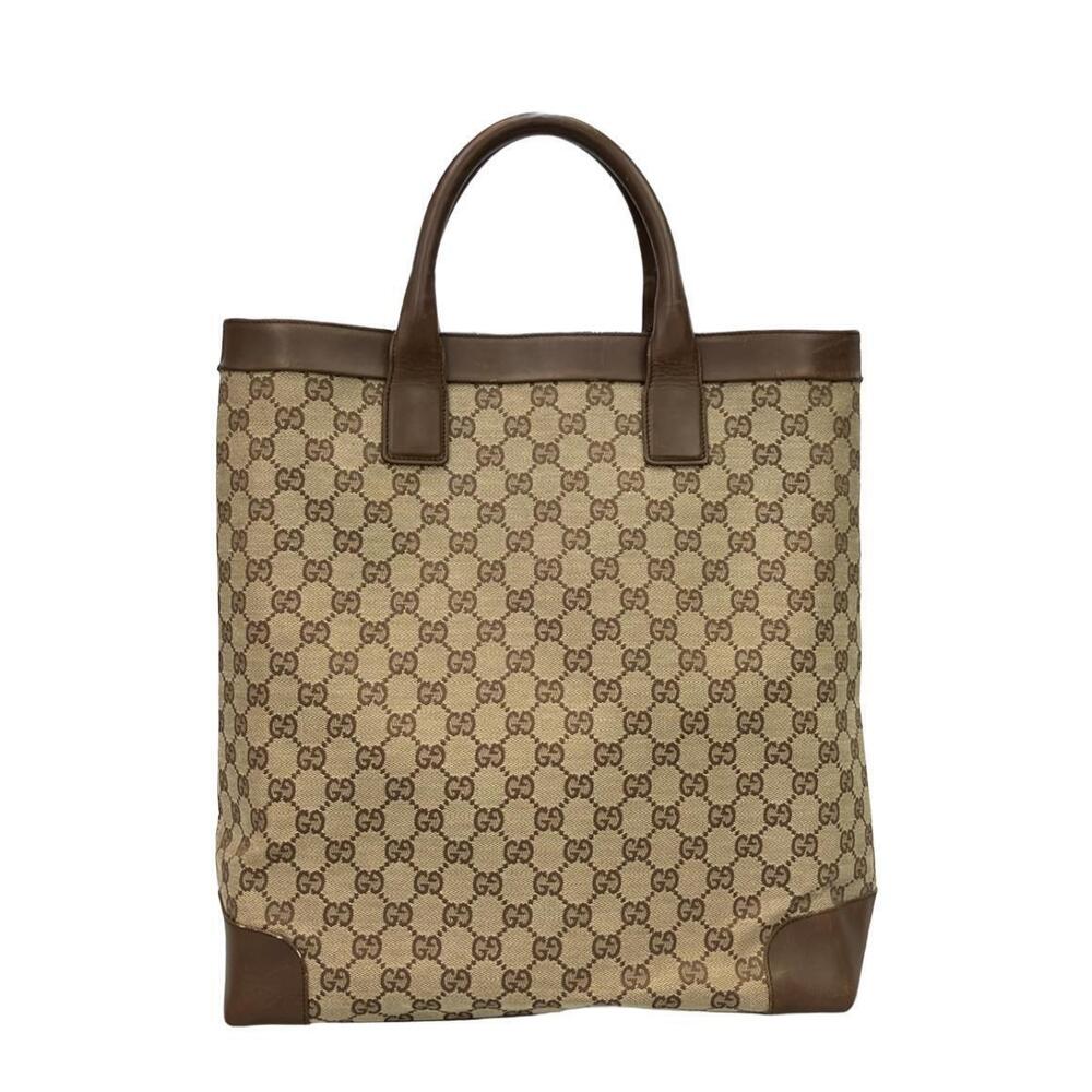 Gucci Tote Canvas GG brown beige Bag - Picture 2 of 6